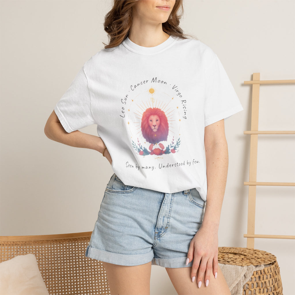 The Big Three Zodiac Tee – Leo Sun, Cancer Moon, Virgo Rising | Zodiac Pack