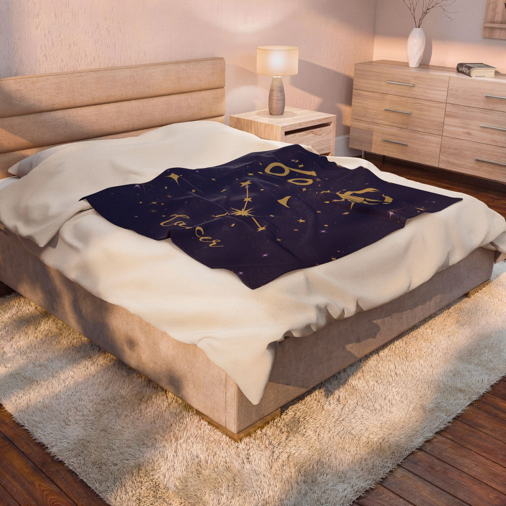 Celestial Velveteen Plush Blanket – 50x60" Zodiac Design | Zodiac Pack