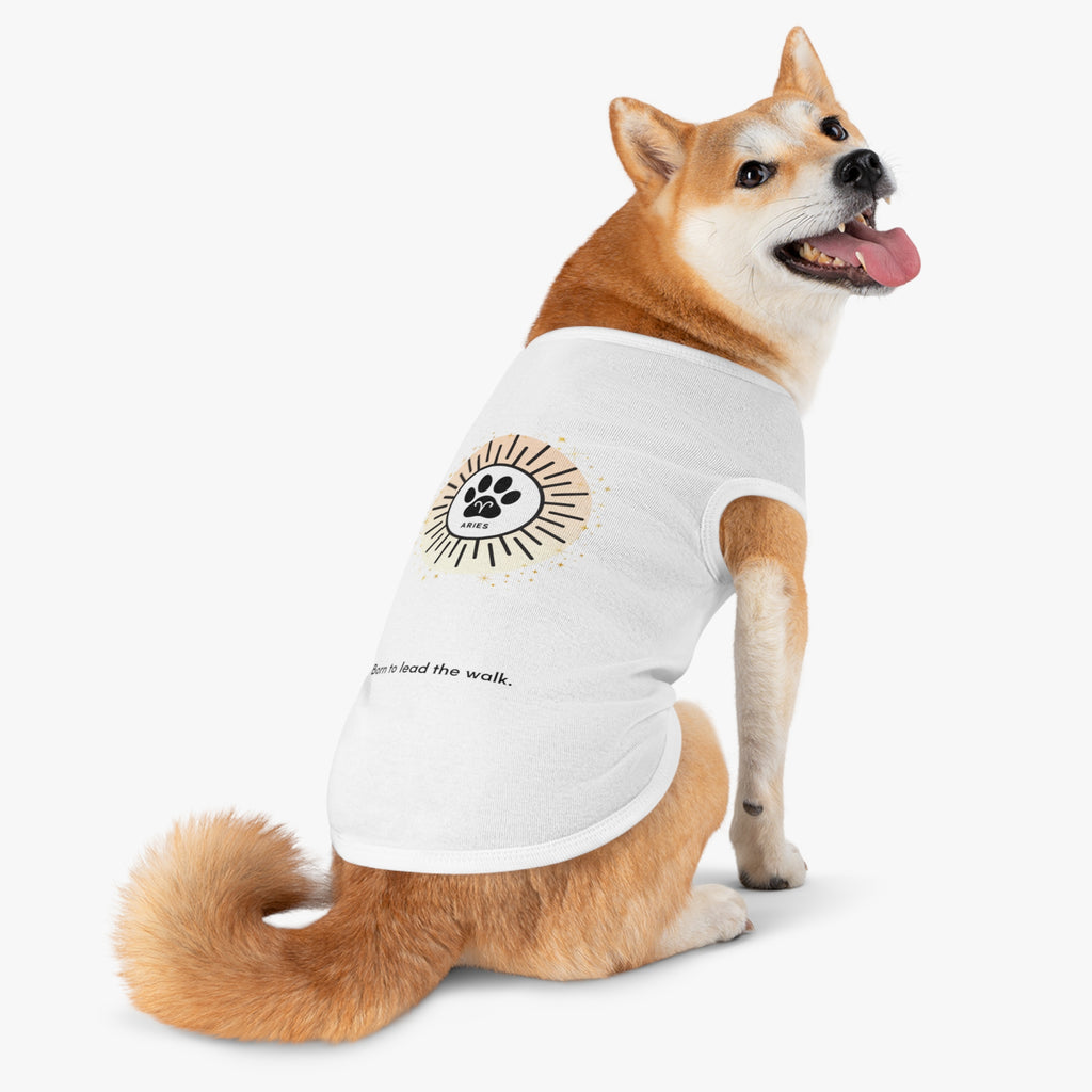 Aries Print Zodiac Pet Tank Top | "Born to Lead the Walk."