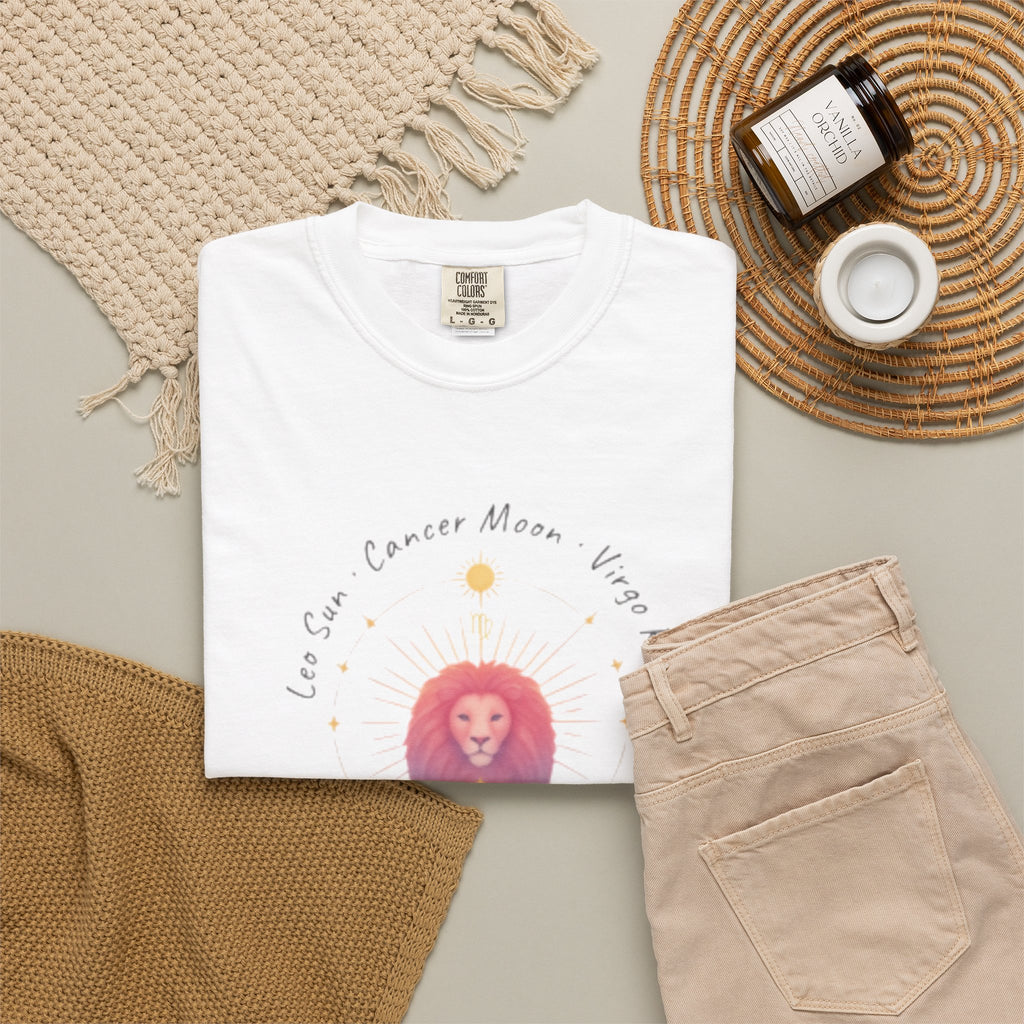 The Big Three Zodiac Tee – Leo Sun, Cancer Moon, Virgo Rising | Zodiac Pack