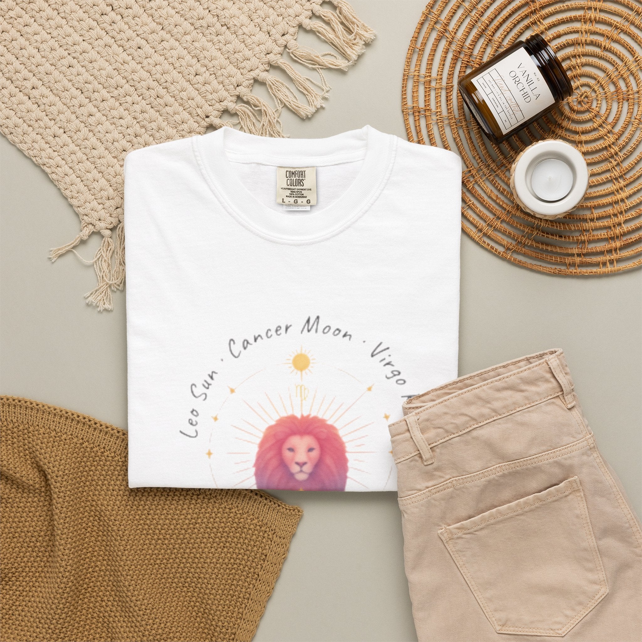 The Big Three Zodiac Tee – Leo Sun, Cancer Moon, Virgo Rising | Zodiac Pack