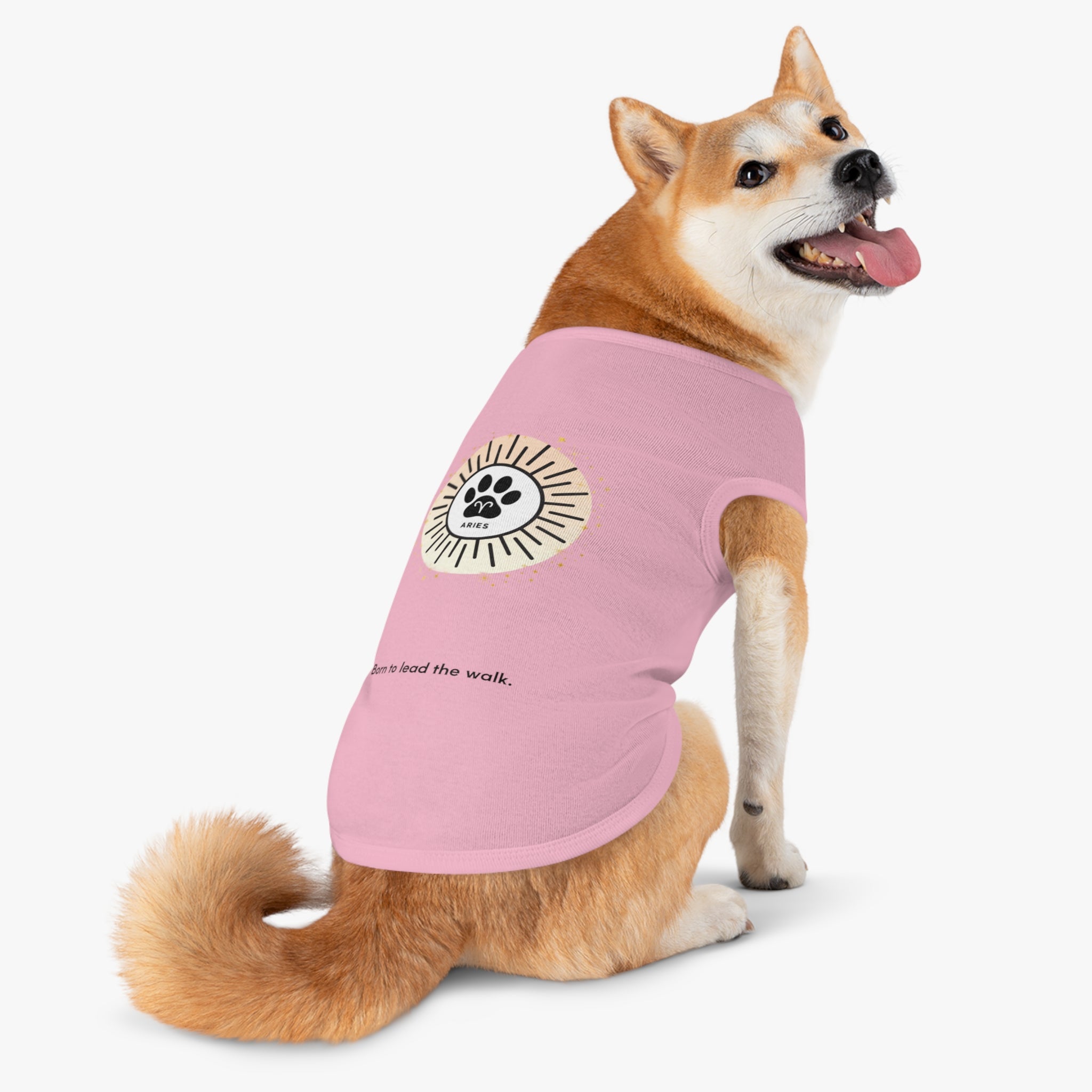 Aries Print Zodiac Pet Tank Top | "Born to Lead the Walk."