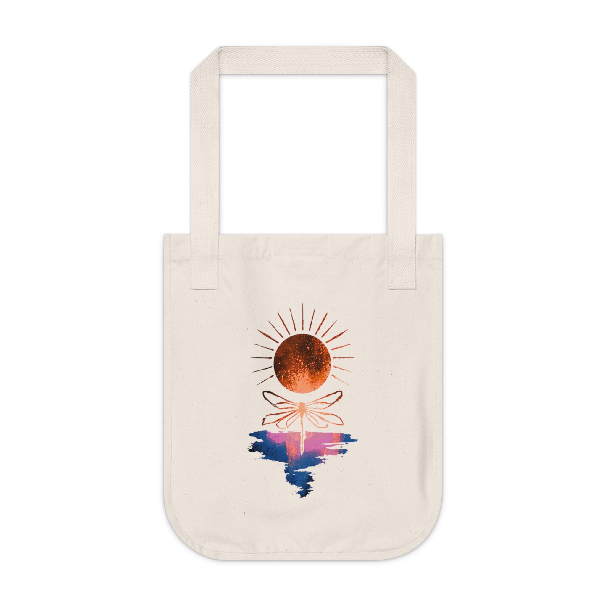 Tote — Sunset Moon & Reflection Organic Canvas Tote