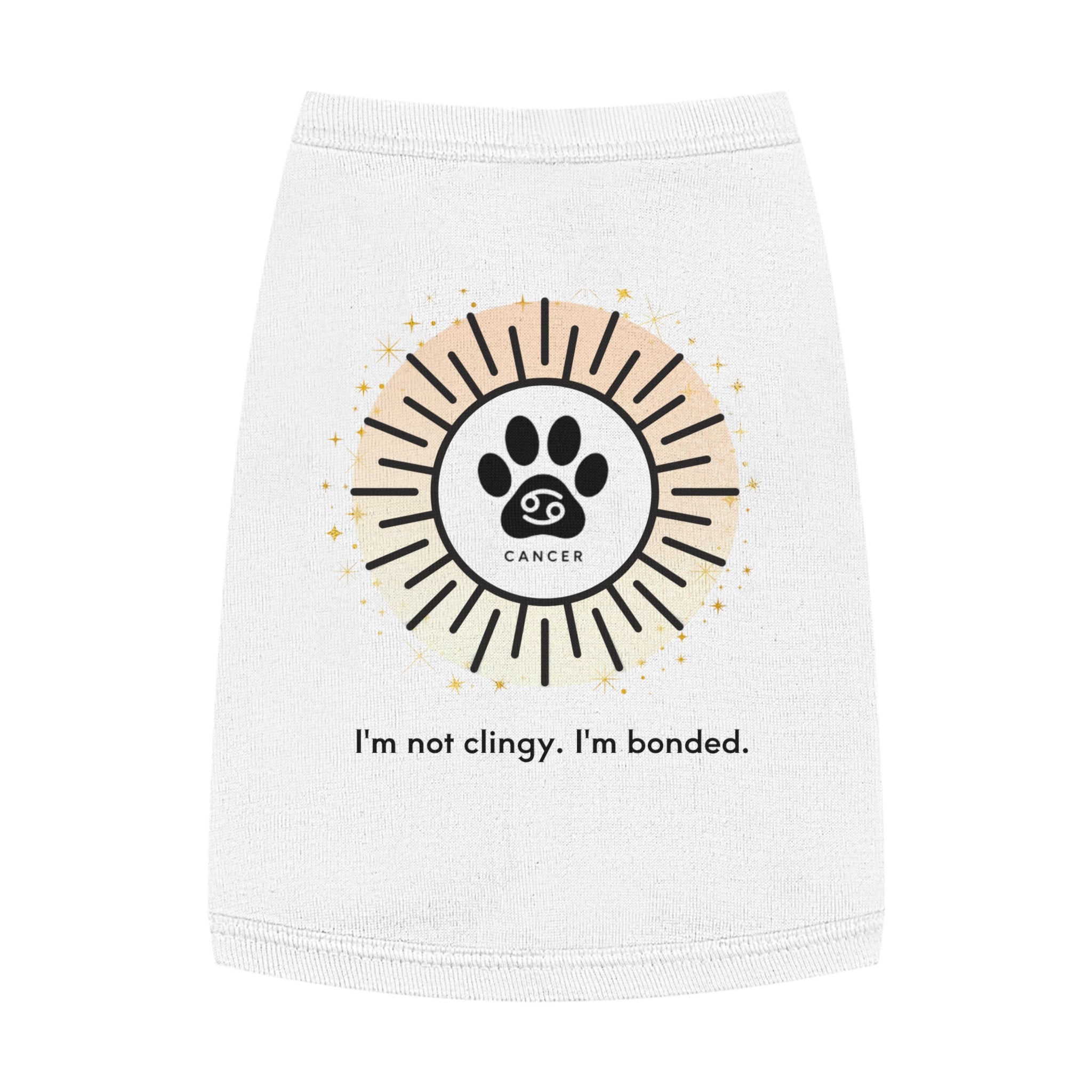 Cancer Print Zodiac Pet Tank Top | "I'm not clingy. I'm bonded."