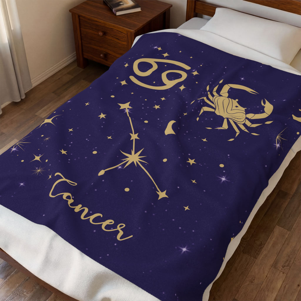 Celestial Velveteen Plush Blanket – 50x60" Zodiac Design | Zodiac Pack