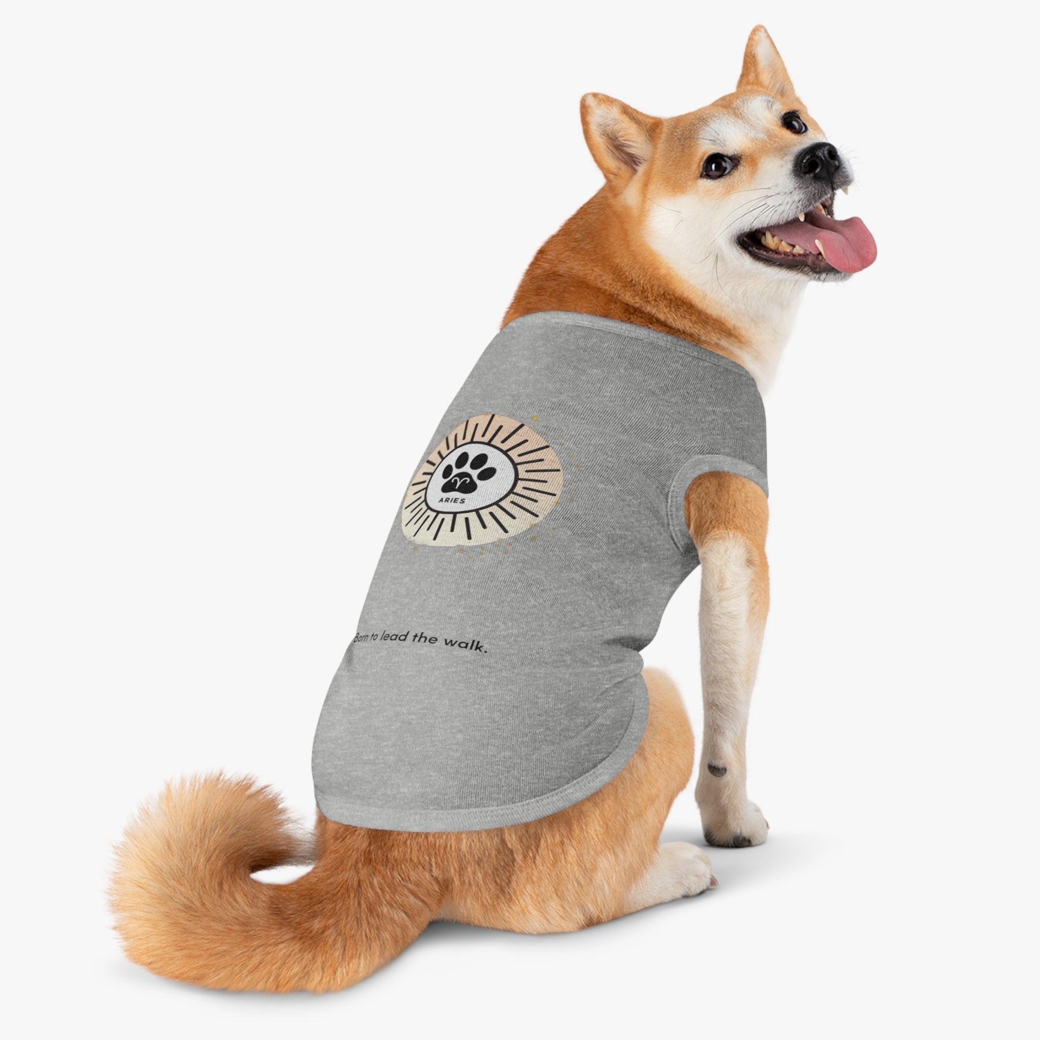 Aries Print Zodiac Pet Tank Top | "Born to Lead the Walk."