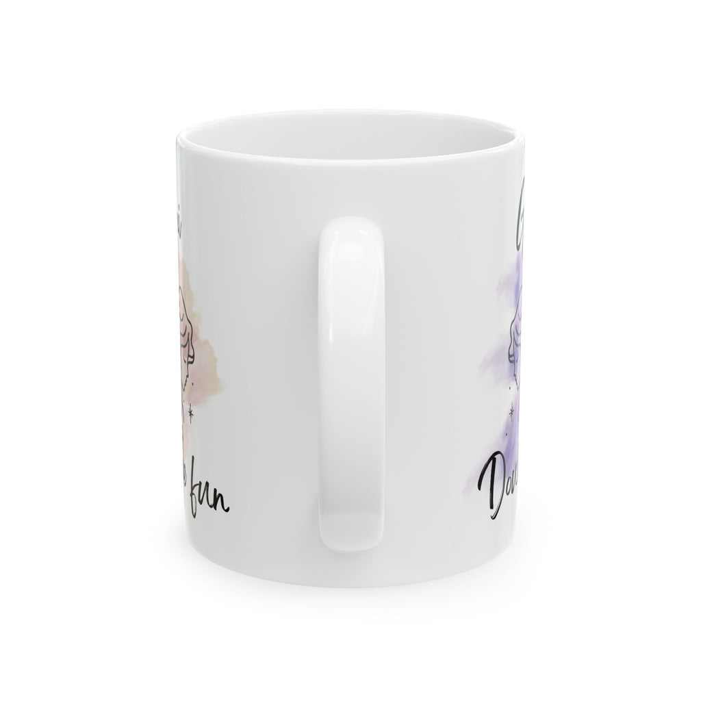Ceramic Mug — Gemini 'Double the Fun' Watercolor Zodiac Design