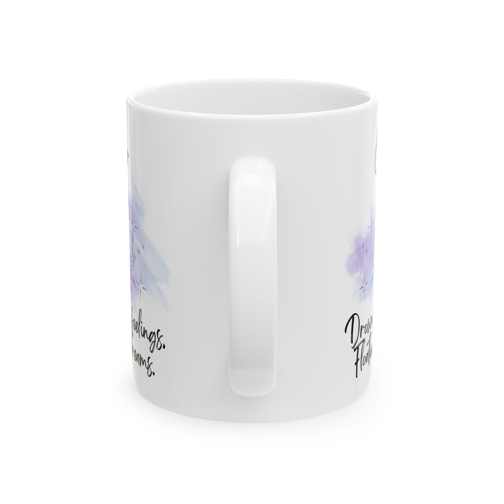 Ceramic Mug – Cancer Zodiac 'Drowning in Feelings. Floating in Dreams'  (11oz & 15oz)