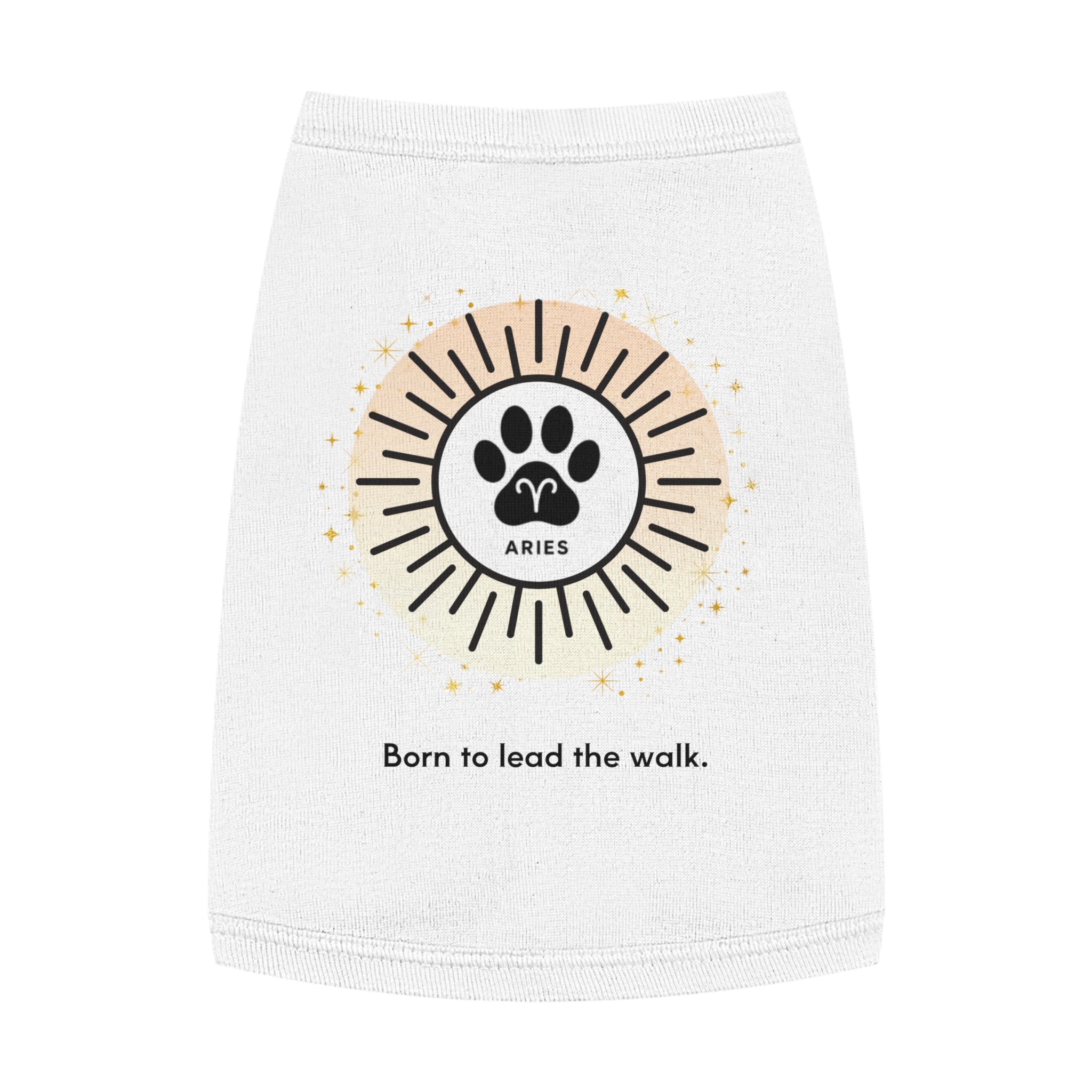 Aries Print Zodiac Pet Tank Top | "Born to Lead the Walk."