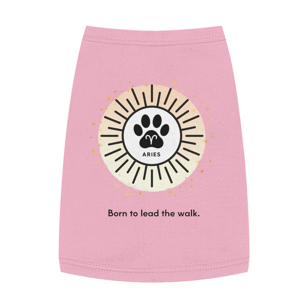 Aries Print Zodiac Pet Tank Top | "Born to Lead the Walk."