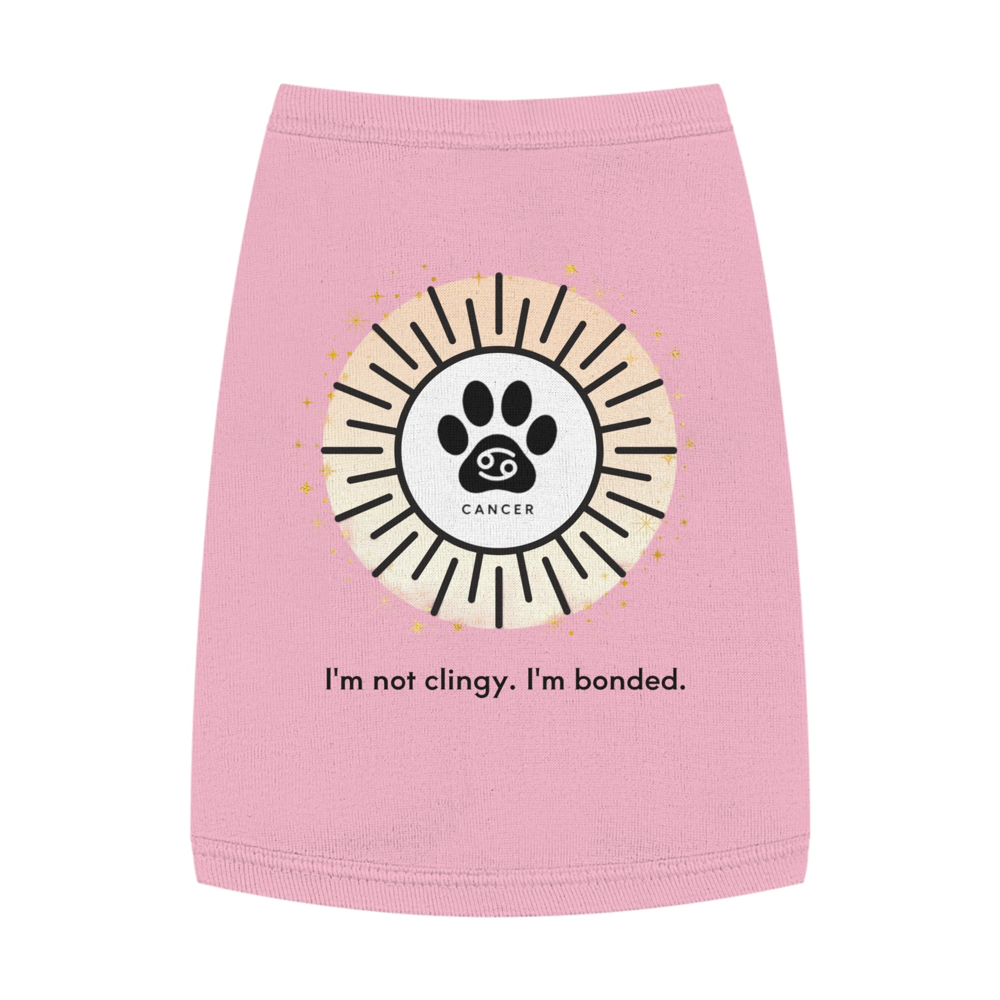 Cancer Print Zodiac Pet Tank Top | "I'm not clingy. I'm bonded."